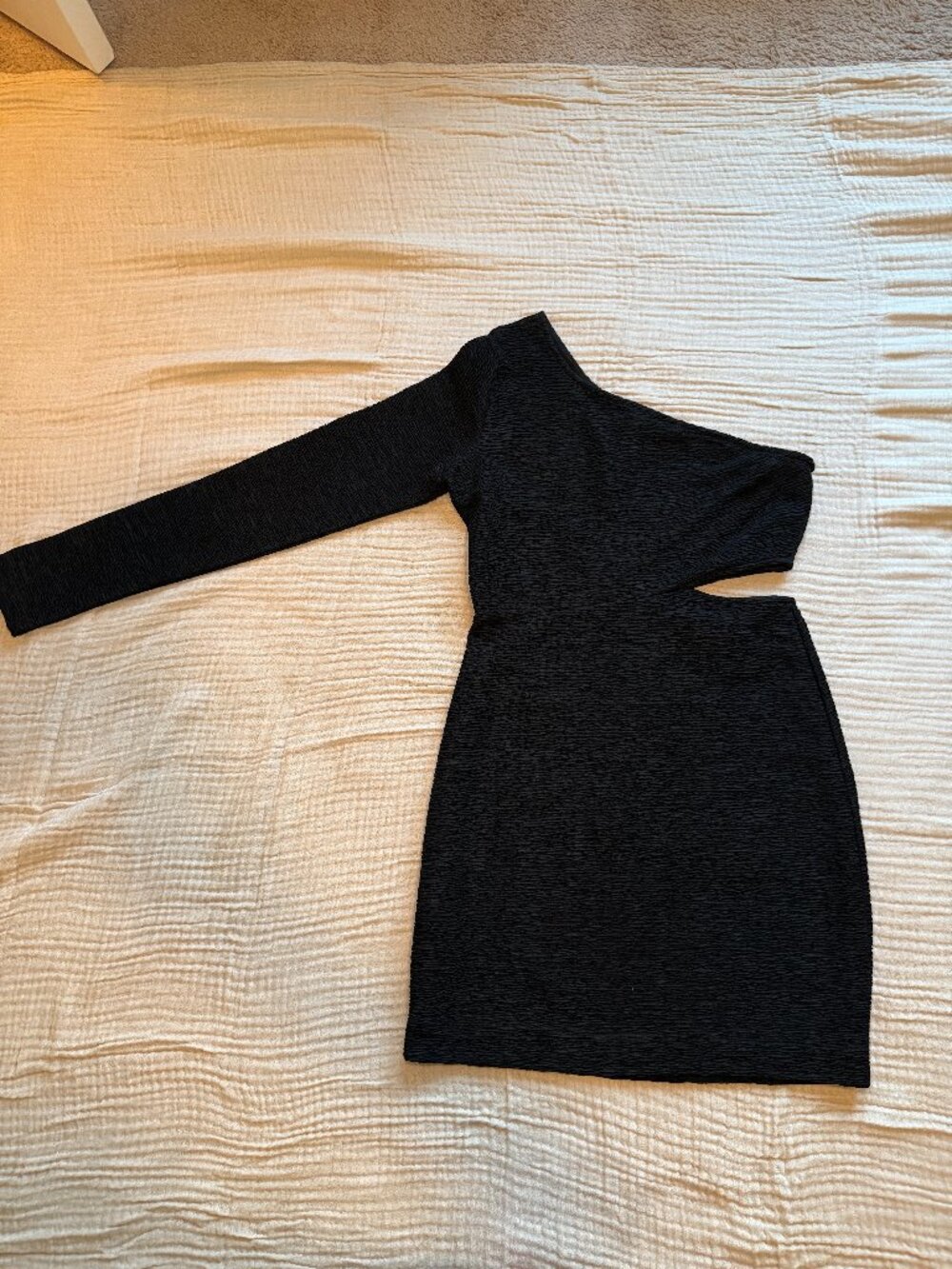 BCBGeneration one shoulder cutout mini dress
